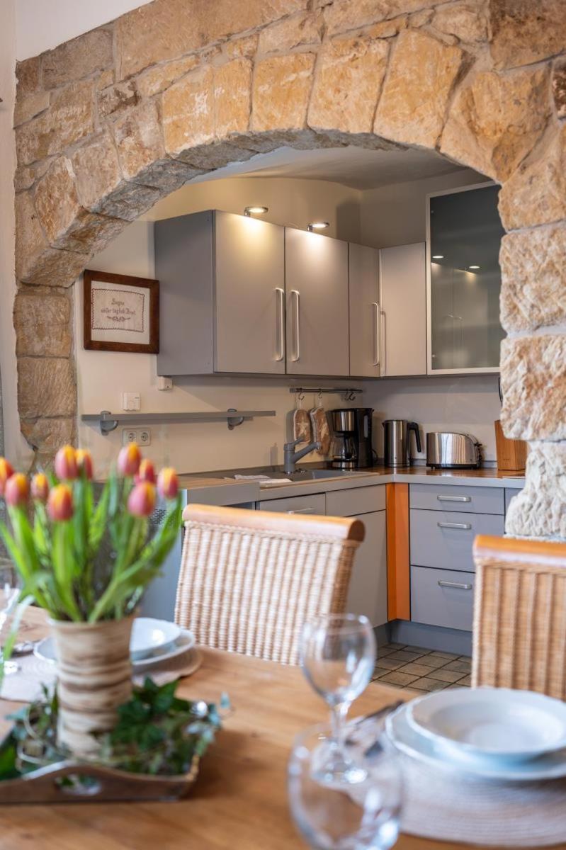 Apartmenthaus Brunnenhof Papstdorf Exteriör bild